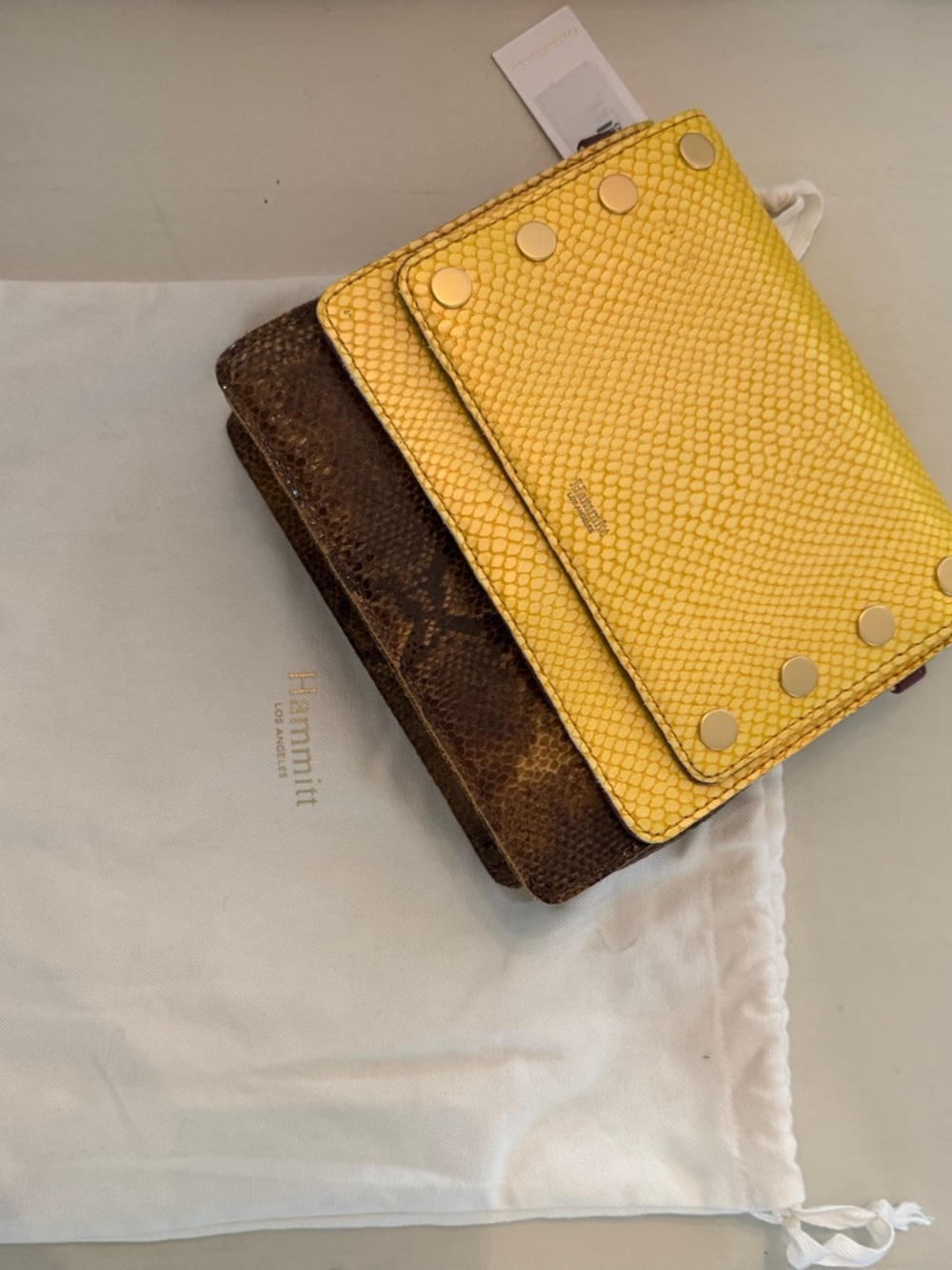 New Hammitt Jeffrey-Mendocino 2 tone/2 handle Purse - Picture 13 of 13